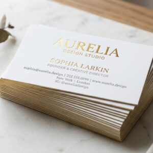 Foil Stamped Business Cards